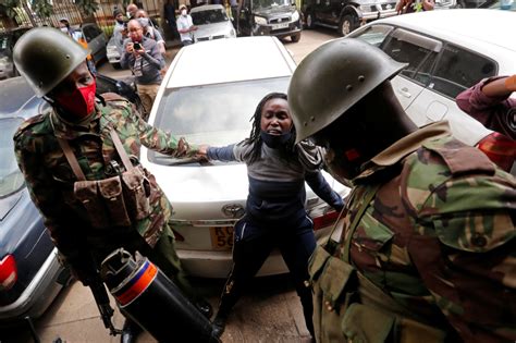 Anti-government protesters in Kenya march in Nairobi streets